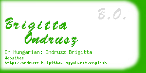 brigitta ondrusz business card